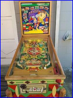 Gottlieb Dragonette Pinball Machine Message For More Pic's Of Glass! BEAUTIFUL