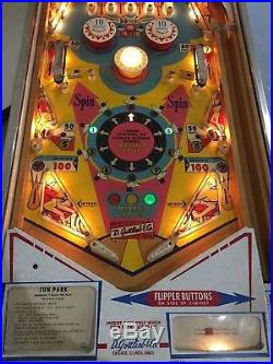 Gottlieb Fun Park Add-A-Ball Wedge head Pinball Arcade Machine Very Nice