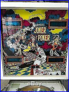 Gottlieb Joker Poker Pin Ball Machine
