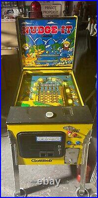 Gottlieb Nudge It RARE 54 units made. #145 Redemption Bell Ringer Pinball Coin