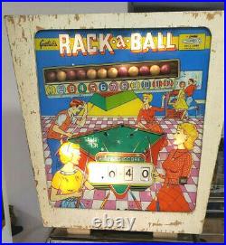 Gottlieb Pinball Machine Rack A Ball Arcade Free Shipping