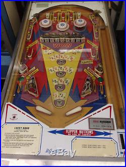 Gottlieb's Lucky Hand Pinball Machine