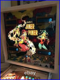 Gottliebs Joker Poker Exceptional Home Use Only Pinball Machine Local Delivery