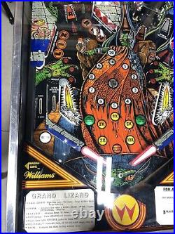 Grand Lizard LEDs Free Ship Pinball Machine 1986 Williams