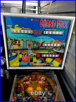 Grand Prix Pinball Machine, Williams Mnf. 1976. Working Original LOCAL PICK UP