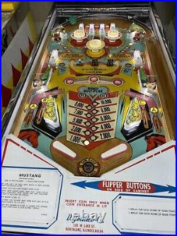 Ground Up Restored Gottlieb Mustang Classic Pinball Machine