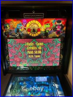 Guns N' Roses SE Pinball Machine Home Use Jersey Jack Looks Plays Amazing