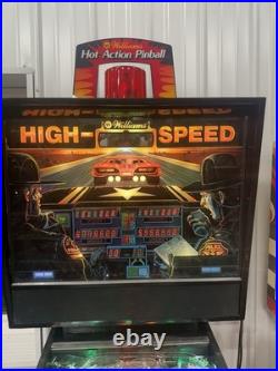 HIGH SPEED Pinball BACKGLASS by WILLIAMS