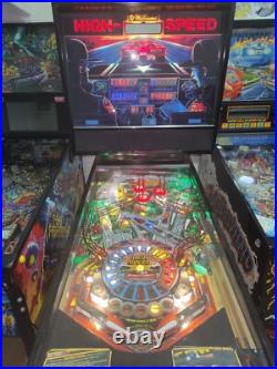 HIGH SPEED Pinball Machine Williams 1986 FREE SHIPPING LOWER 48 W BIN HIGH SPEED Pinball Machine Williams 1986 FREE SHIPPING LOWER 48 W BIN