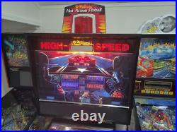 HIGH SPEED Pinball Machine Williams 1986 FREE SHIPPING LOWER 48 W BIN HIGH SPEED Pinball Machine Williams 1986 FREE SHIPPING LOWER 48 W BIN