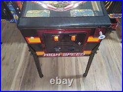 HIGH SPEED Pinball Machine Williams 1986 FREE SHIPPING LOWER 48 W BIN HIGH SPEED Pinball Machine Williams 1986 FREE SHIPPING LOWER 48 W BIN