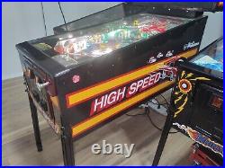 HIGH SPEED Pinball Machine Williams 1986 FREE SHIPPING LOWER 48 W BIN HIGH SPEED Pinball Machine Williams 1986 FREE SHIPPING LOWER 48 W BIN