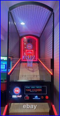 HOOPS BASKETBALL MACHINE PISTONS ARCADE MACHINE by ICE (Excellent Condition) HOOPS BASKETBALL MACHINE PISTONS ARCADE MACHINE by ICE (Excellent Condition)