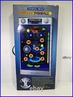 HTF RARE 2002 SHARPER IMAGE GALAXY R/C WALL MOUNT PINBALL With REMOTE BRAND NEW