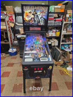 HUO 1999 Sega HARLEY DAVIDSON pinball machine Shopped LED'ed FREE SHIPPING