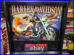 HUO 1999 Sega HARLEY DAVIDSON pinball machine Shopped LED'ed FREE SHIPPING