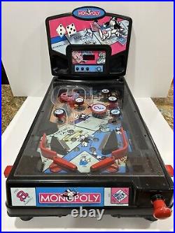 Hasbro MONOPOLY 2000 Electric Table Top Pinball Machine Lights Sound Effect