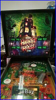Haunted House Pinball Machine with NOS backglass and new CPU