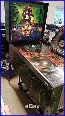 Haunted House Pinball Machine with NOS backglass and new CPU