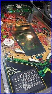 Haunted House Pinball Machine with NOS backglass and new CPU