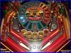 High Speed 1986 Williams Pinball machine Coin Op Arcade, Ohio