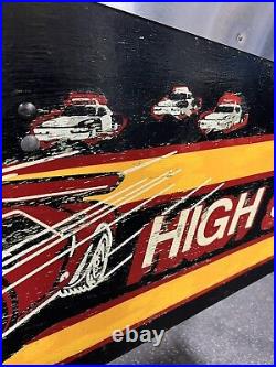High Speed Pinball Machine Leds Professional Techs Nice Playfield 1986
