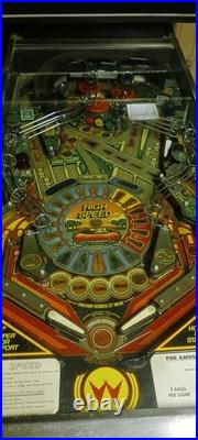 High Speed Pinball Machine Williams 1986 LEDS Orange County Pinballs FREE SHIP High Speed Pinball Machine Williams 1986 LEDS Orange County Pinballs FREE SHIP