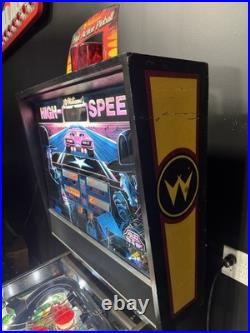 High Speed Pinball Machine Williams 1986 Orange County Pinballs FREE SHIPPING