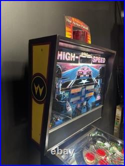 High Speed Pinball Machine Williams 1986 Orange County Pinballs FREE SHIPPING