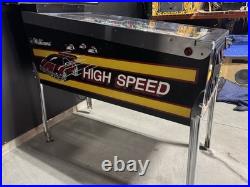 High Speed Pinball Machine Williams 1986 Orange County Pinballs FREE SHIPPING