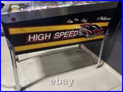 High Speed Pinball Machine Williams 1986 Orange County Pinballs FREE SHIPPING