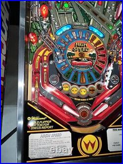 High Speed Pinball Machine by Williams LEDs Beautiful Free Ship Home Use Only