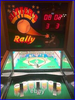 Hitters Rally Pinball redemption machine from Seidel RARE