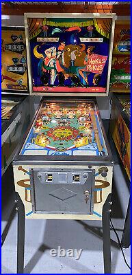 Hokus Pokus Pinball Machine Coin Op Bally 1975 Free Shipping