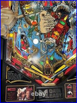 Hook Pinball Machine Data East 1992 Orange County Pinballs Free Shipping Pirates