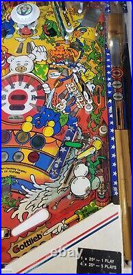 Hot Shots Pinball Machine (Gottlieb) 1989 RESTORED