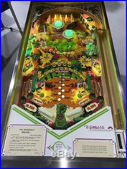 Hulk By Gottlieb 1979 Original Pinball Machine LEDs Free Shipping