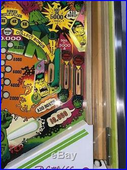 Hulk By Gottlieb 1979 Original Pinball Machine LEDs Free Shipping