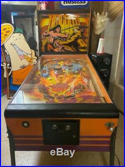 Hurcules Pinball Machine Atari! Very Rare worlds largest pinball