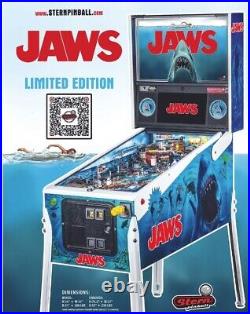 JAWS LE Limited Edition Stern Pinball Machine #598 out of 1000 BRAND NEW IN BOX
