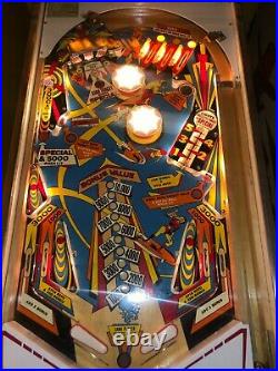 JET SPIN PINBALL MACHINE Gottlieb 1977 EXCELLENT Arcade Game EM Space Rocket