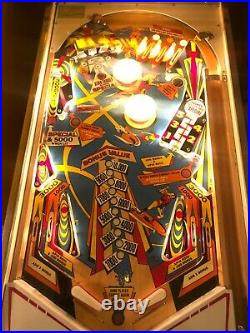 JET SPIN PINBALL MACHINE Gottlieb 1977 EXCELLENT Arcade Game EM Space Rocket