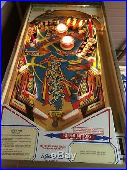 JETSPIN Pinball Machine, 1977, good condition, 4 player
