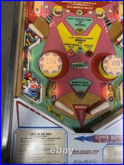 Jack in the Box Pinball Machine 1973 Gottlieb Orange County Pinballs FREE SHIP