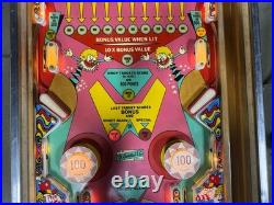 Jack in the Box Pinball Machine 1973 Gottlieb Orange County Pinballs FREE SHIP
