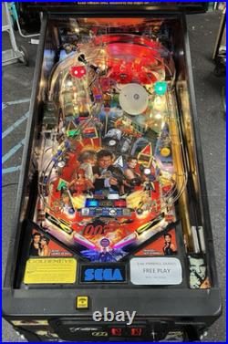 James Bond Goldeneye Pinball Machine Fully Refurbished Leds Rare Sega 1996