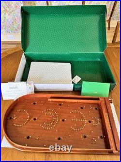 Jaques London Hit-A-Pin Bagatelle Wooden Table Game #80070 Complete Original Box
