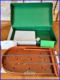 Jaques London Hit-A-Pin Bagatelle Wooden Table Game #80070 Complete Original Box