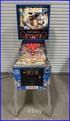 Jokerz! Pinball Machine Williams 1988 LEDS Orange County Pinballs FREE SHIP Jokerz! Pinball Machine Williams 1988 LEDS Orange County Pinballs FREE SHIP