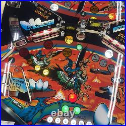 Joust Pinball machine Williams 1983 RARE, New Playfield Installed